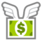 Money With Wings emoji on HTC